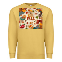 Antique Gold Hello Fall Premium Sweatshirt - texasbilliewilder