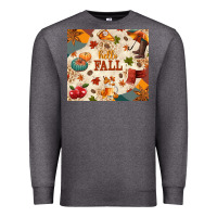 Charcoal Heather Hello Fall Premium Sweatshirt - texasbilliewilder