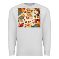 Dove Grey Hello Fall Premium Sweatshirt - texasbilliewilder