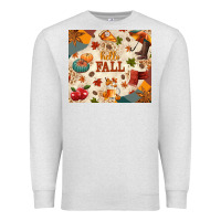 Oatmeal Heather Hello Fall Premium Sweatshirt - texasbilliewilder