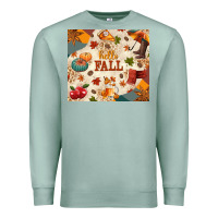 Seafoam Hello Fall Premium Sweatshirt - texasbilliewilder