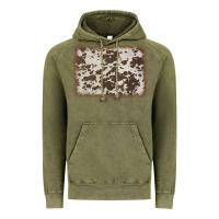 Vintage Olive cowhide background Vintage Hoodie - AdoDesignShop