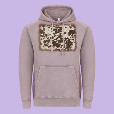Cowhide Background Vintage Hoodie Designed By Adodesignshop
