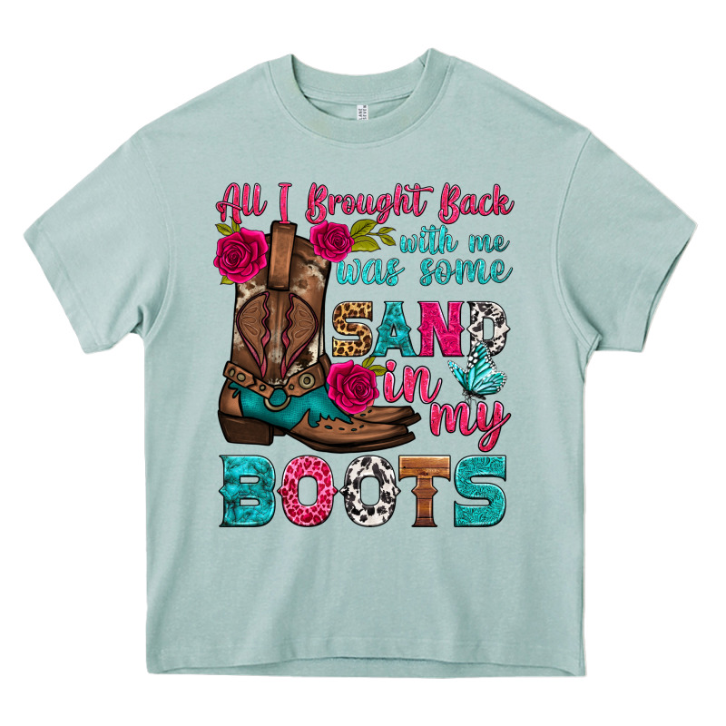 All I Brought Back With Me Was Some Sand In My Boots Heavy Core Tee by HRA Design Shop | Teevron