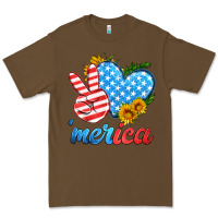 Cacao america with heart Premium Tee - HRA Design Shop