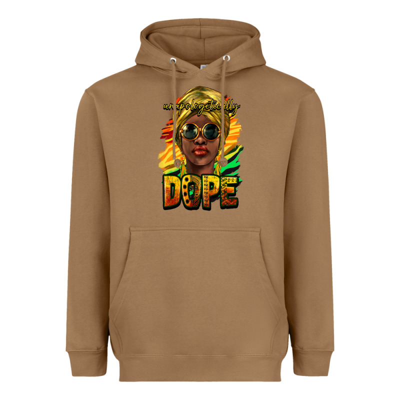 Unapologetically Dope Afro Heavyweight Hoodie by NancyCooperArtShop | Teevron
