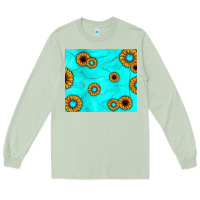 Matcha turquoise gemstone sunflower Long Sleeve Tee - JahusDesignShop