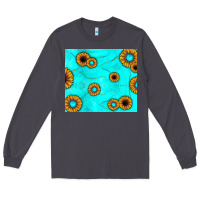 Smoke turquoise gemstone sunflower Long Sleeve Tee - JahusDesignShop