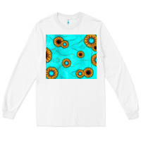 White turquoise gemstone sunflower Long Sleeve Tee - JahusDesignShop
