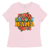 Bubblegum Pink groovy mama Ladies Tee - Zillion Design Studio