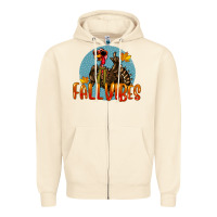 Sandshell Fall Vibes Turkey Zipper Hoodie - LillyAllenDesigns