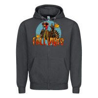 Smoke Fall Vibes Turkey Zipper Hoodie - LillyAllenDesigns