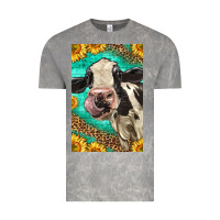 Cloud Rock Western Holstein Cow Vintage Tee - LillyAllenDesigns