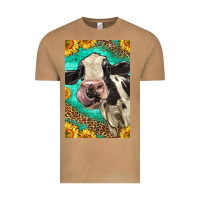 Vintage Camel Western Holstein Cow Vintage Tee - LillyAllenDesigns
