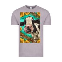 Vintage Zinc Western Holstein Cow Vintage Tee - LillyAllenDesigns