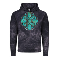 Cloud Black turquoise gemstone Vintage Hoodie - Artiststas