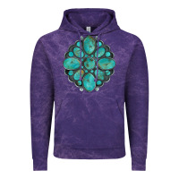 Cloud Purple turquoise gemstone Vintage Hoodie - Artiststas