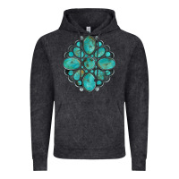 Vintage Black turquoise gemstone Vintage Hoodie - Artiststas