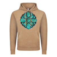 Vintage Coffee turquoise gemstone Vintage Hoodie - Artiststas