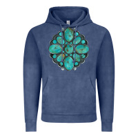 Vintage Denim turquoise gemstone Vintage Hoodie - Artiststas