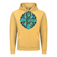 Vintage Mustard turquoise gemstone Vintage Hoodie - Artiststas