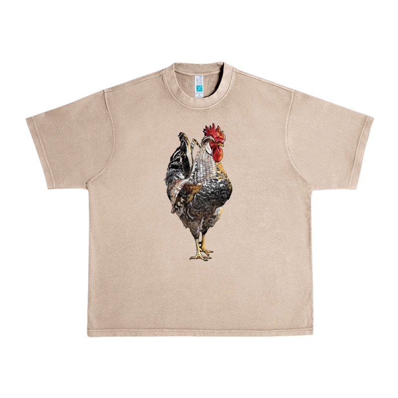 Cream Legbar Rooster Urban Heavy Tee by LillyAllenDesigns | Teevron