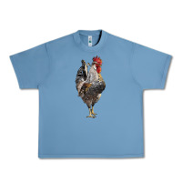 Pebble Blue cream legbar rooster Urban Heavy Tee - LillyAllenDesigns