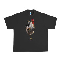 Pigment Black cream legbar rooster Urban Heavy Tee - LillyAllenDesigns