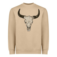 Mushroom cow skul Heavyweight Sweatshirt - MaliasSmallBusiness