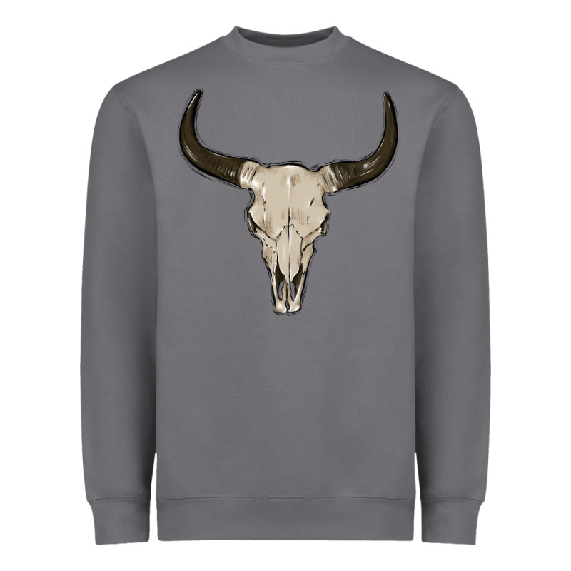 Cow Skul Heavyweight Sweatshirt by MaliasSmallBusiness | Teevron
