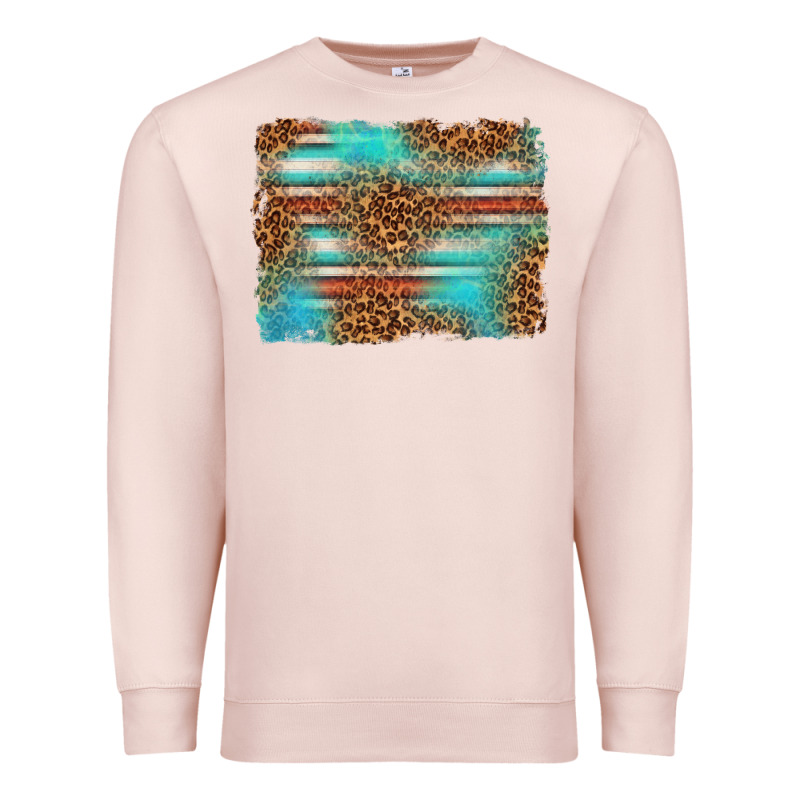 Serape And Leopard Background Premium Sweatshirt by texasbilliewilder | Teevron
