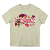 Mossy chicken valentine's day xoxo Heavy Core Tee - FaDigitalArtStudio