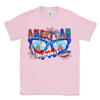 Bubblegum Pink American babe Classic Tee - CowhideDigitalArt