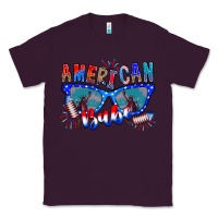 Plum American babe Classic Tee - CowhideDigitalArt