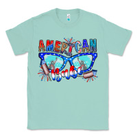 Seafoam American babe Classic Tee - CowhideDigitalArt