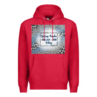 Cardinal feeling kinda idgaf ish today with leopard and gli Premium Hoodie - TumblerDesignByShophia