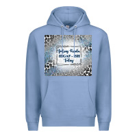 Colony Blue feeling kinda idgaf ish today with leopard and gli Premium Hoodie - TumblerDesignByShophia