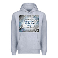 Heather Grey feeling kinda idgaf ish today with leopard and gli Premium Hoodie - TumblerDesignByShophia