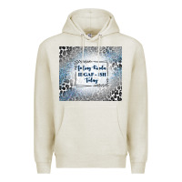 Oatmeal Heather feeling kinda idgaf ish today with leopard and gli Premium Hoodie - TumblerDesignByShophia