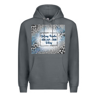 Rock feeling kinda idgaf ish today with leopard and gli Premium Hoodie - TumblerDesignByShophia