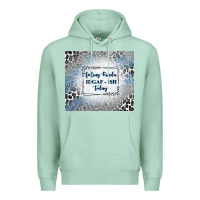 Seafoam feeling kinda idgaf ish today with leopard and gli Premium Hoodie - TumblerDesignByShophia