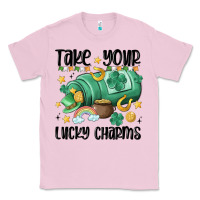 Bubblegum Pink take your lucky charms Classic Tee - MaliasSmallBusiness