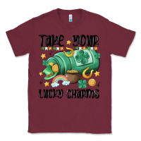 Burgundy take your lucky charms Classic Tee - MaliasSmallBusiness