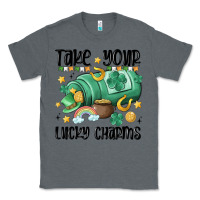 Charcoal Heather take your lucky charms Classic Tee - MaliasSmallBusiness