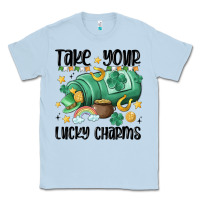 Dusty Blue take your lucky charms Classic Tee - MaliasSmallBusiness