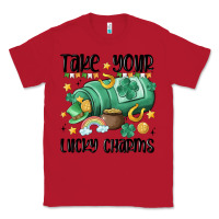 Red take your lucky charms Classic Tee - MaliasSmallBusiness