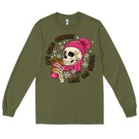 Army Green its cold outside like my heart Long Sleeve Tee - MaliasSmallBusiness