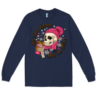 Navy its cold outside like my heart Long Sleeve Tee - MaliasSmallBusiness