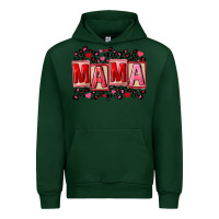 Forest Green Pink leopard mama Urban Hoodie - FaDigitalArtStudio