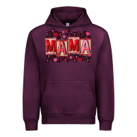 Mauve Wine Pink leopard mama Urban Hoodie - FaDigitalArtStudio